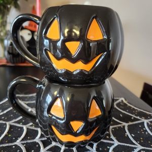 Halloween Jack-O-Lantern Mugs(2)